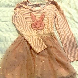 Girls Easter Bunny Dress Size 8.